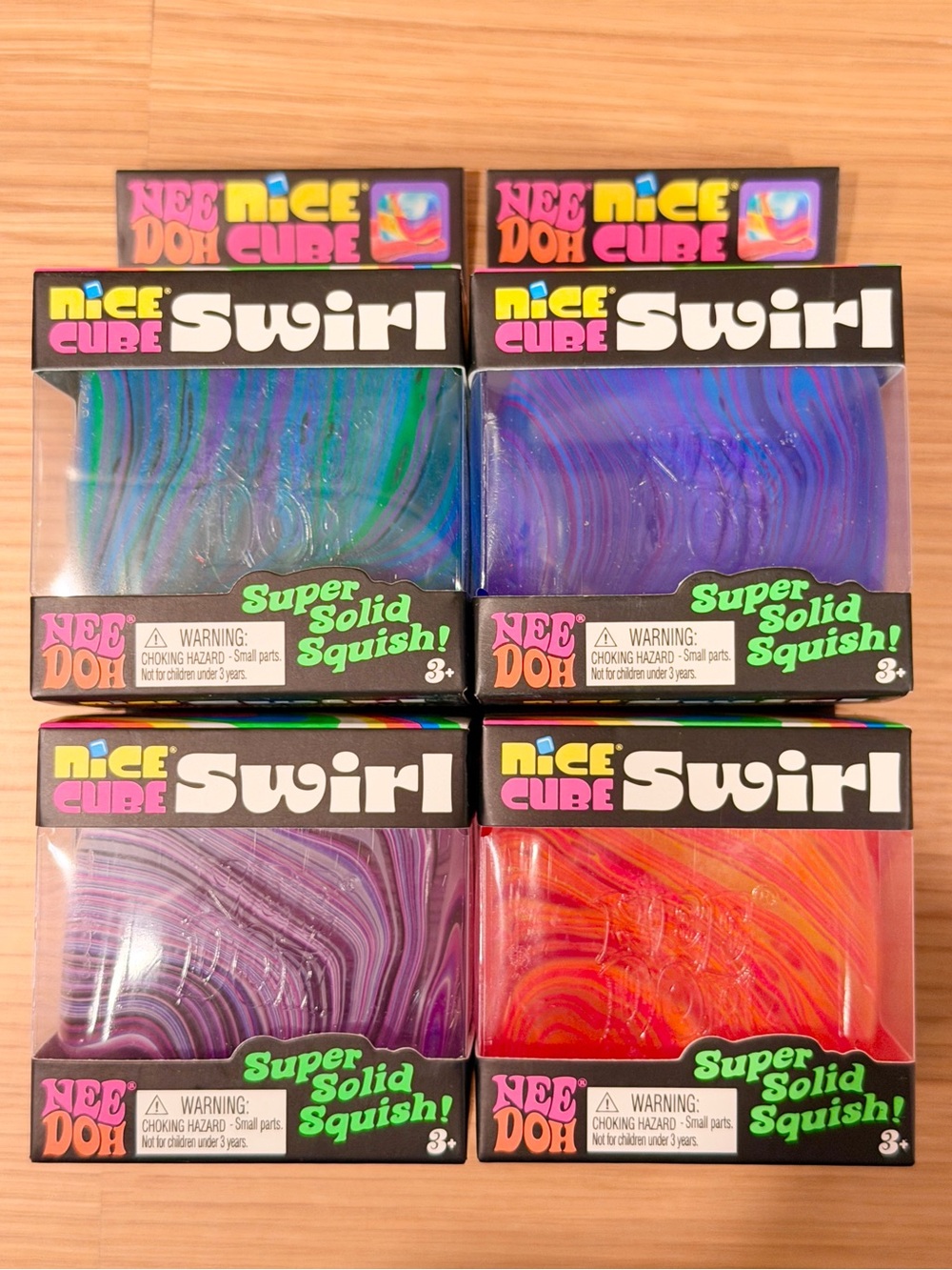 Needoh Nice Cube Swirl complete set of 4